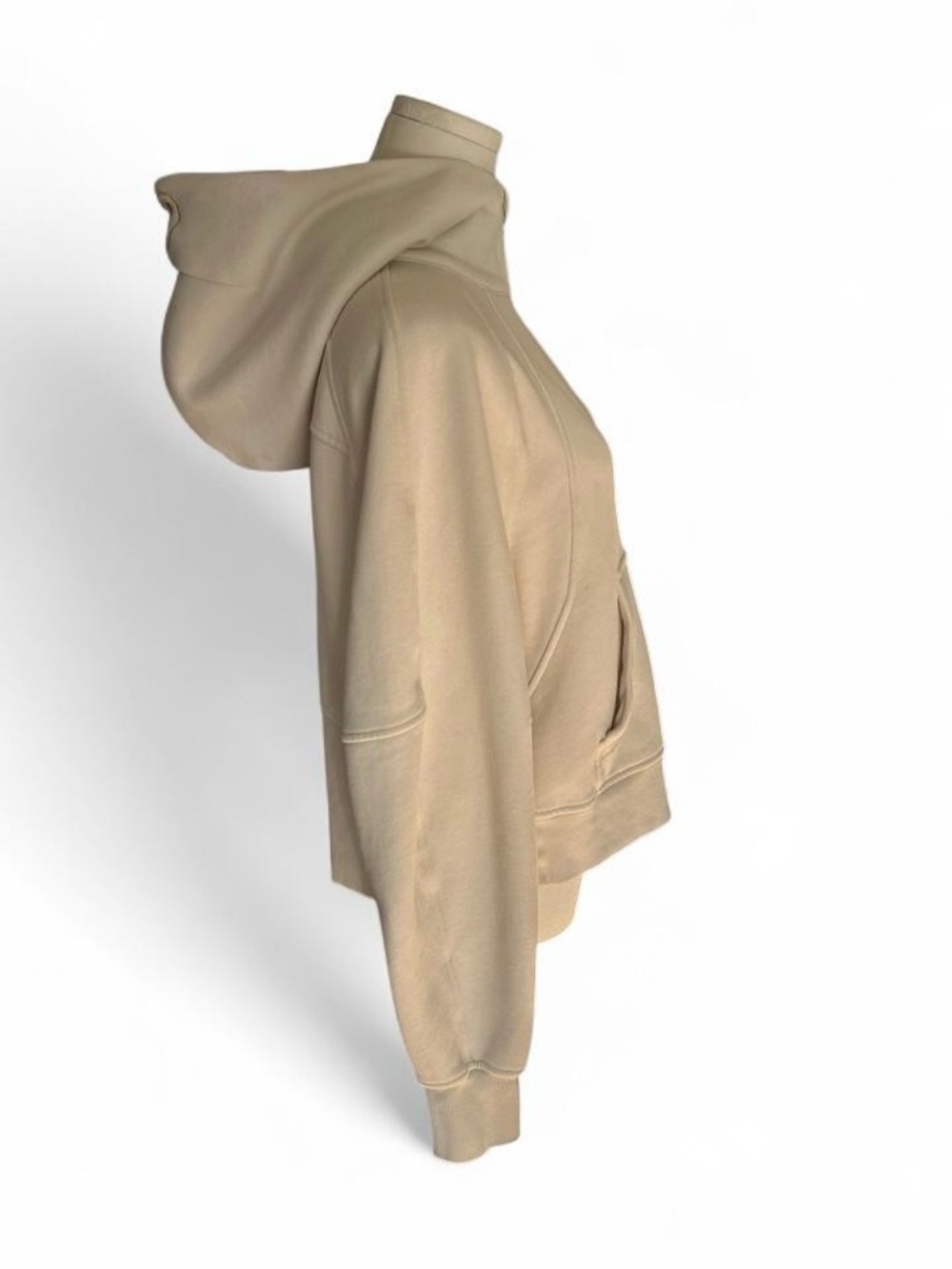 Lululemon Scuba Half Zip Hoodie Cream Tan Oversized Boxy Athleisure Woman M/L - Picture 5 of 9